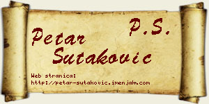 Petar Šutaković vizit kartica